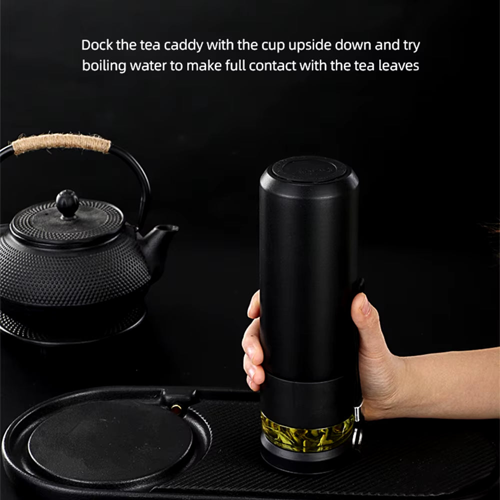 500ML Vacuum Stainless Steel Flask with Tea/Coffee Storage