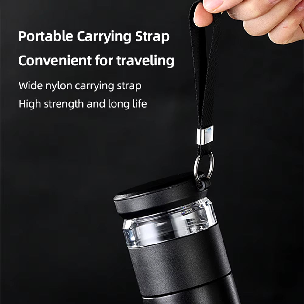 500ML Vacuum Stainless Steel Flask with Tea/Coffee Storage